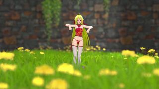 Gadis Tionghoa Seksi Telanjang Bugil Tarian Erotis MMD 3D Rambut Pirang