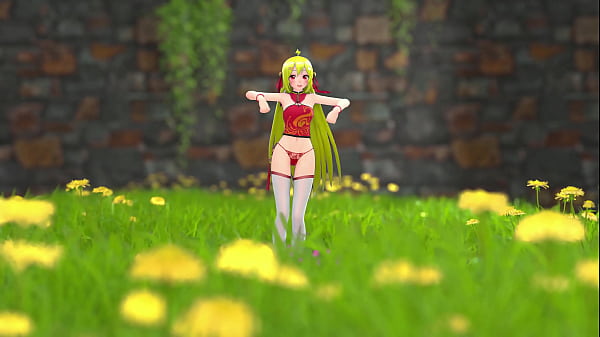 Gadis Tionghoa Seksi Telanjang Bugil Tarian Erotis MMD 3D Rambut Pirang