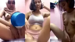 Elsya Berhijab Mengocok hingga Muncrat