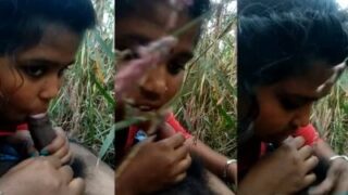 Gadis desa Benggala mengisap kontol di ladang saat bercinta