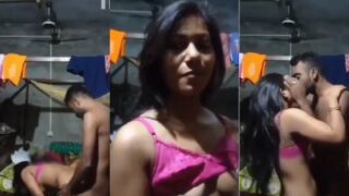 Pemuda ngesot memek istri dalam video porno India yang bocor