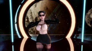 Gadis Korea Berpaha Montok Menari dengan Gerakan Menggoda dalam Visual 3D