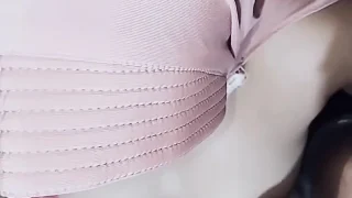Taxi Driver Plays with My Breasts with His Cock, Until It Squirts on My Breast Head