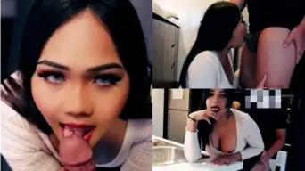 Suji yang Manis Digoyang Teman Suami di Ranjangnya Sendiri