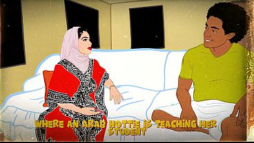 Tutor Arab montok paha gede ngajarin murid trik baru yang bikin nafsu