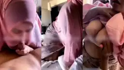 Hijab Pink Tobrut Nyepong, Bibir Montok Ngecesin Kontol