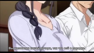 Ibu dan anak perempuannya ngewein cowok bareng, subtitle Indonesia (Rus Sub)