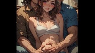 Ayah tiri sama temennya ngentotin anak tiri, suara cowok AI mesum ( bikinan AI )