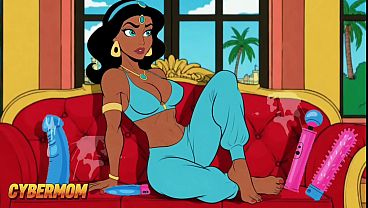 Putri Jasmine punya kontol gede tumbuh di antara kedua pahanya. Dongeng Arab Kartun buat Orang Dewasa.