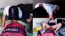 Adik SMP abis pulang sekolah langsung ngajak ML.