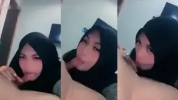 Hijab manis ngewe mulut kontol pacar