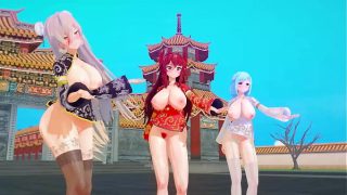 MMD VTuber Imlek pake baju seksi, goyang bikin greget 【KKVMD】 (by 熊野ひろ)