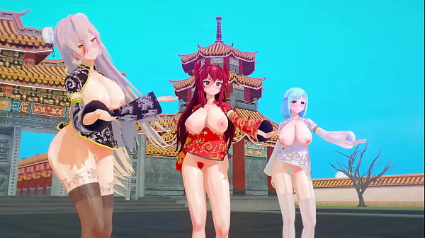 MMD VTuber Imlek pake baju seksi, goyang bikin greget 【KKVMD】 (by 熊野ひろ)