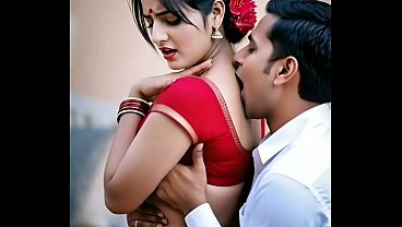 Bhabhi India panas main serong sama tetangga, nafsu menggebu di setiap sentuhan.